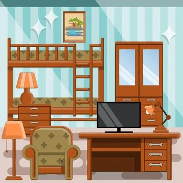 Children's room. Stock Illustration