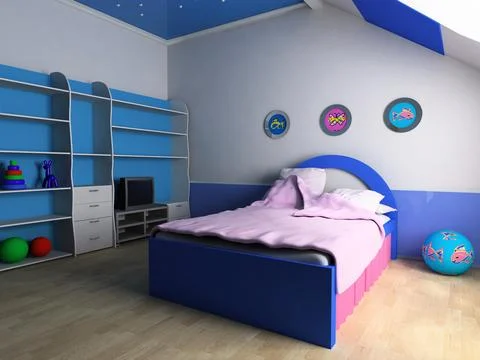Children's room Ilustración de archivo