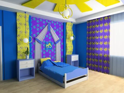 Children's room Ilustración de archivo