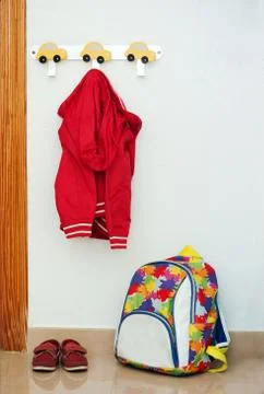 Children's set of red Stock Photos