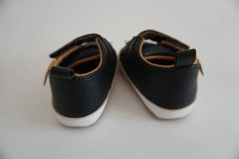 Children's shoes rear view. Stock Photos