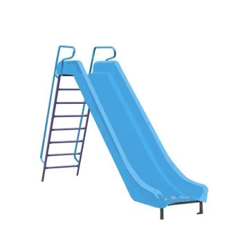 Childrens slide light blue Stock Illustration