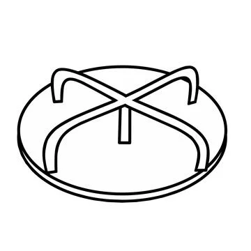 Children's slide linear icon concept Illustrazione stock