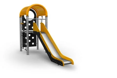 Childrens slide on white background Stock Photos