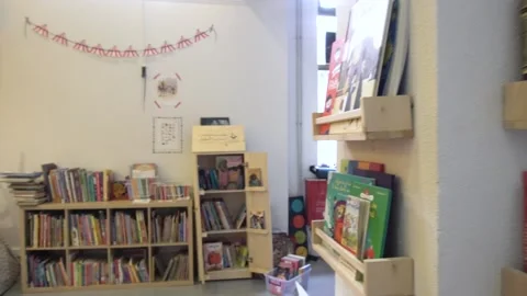 A children's space in a library 스톡 동영상 142070865