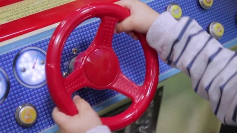 Children's steering wheel Stock Footage 71834030