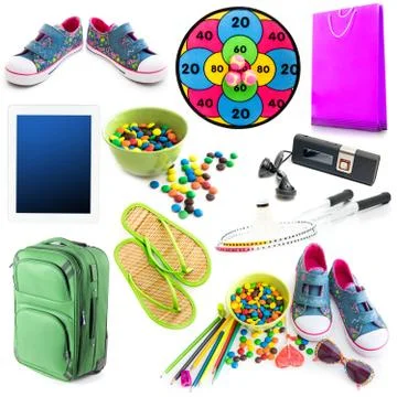 Children's stuff and sweets Foto stock