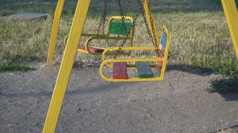 Children's swing Stock Footage 111897601