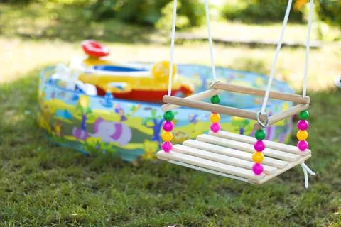 Children's swing Stock Photos