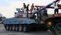Childrens on the tanks HD Footage