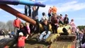 Childrens on the tanks HD Footage