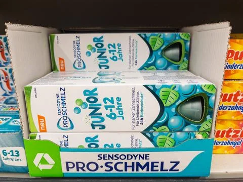 Childrens Toothpaste for Ages 6 to 12 Years Stock Photos