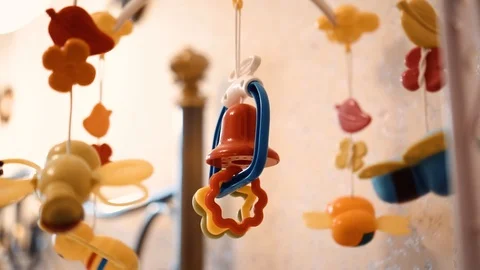 Children's toy carousel rotates close up Stock Footage 121271685