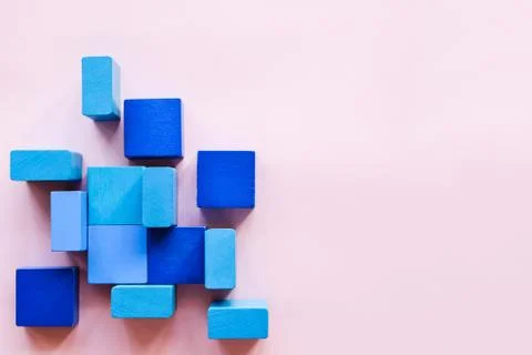 Childrens toy cubes Foto stock