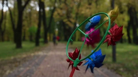 Children's vane in the wind Stock Footage 69858730