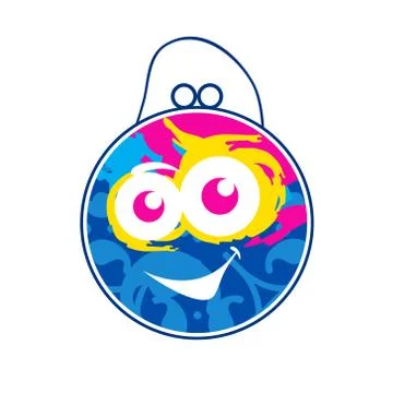 Children's vector color bag Stock Illustration