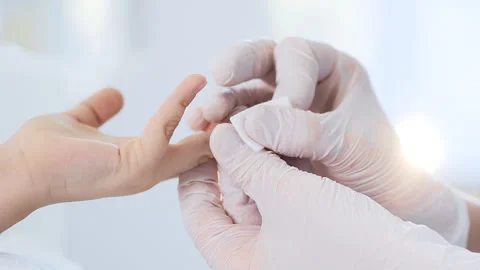 Child's blood test. Stock Footage 271572020