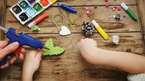 Child's craft Stock Footage 102841512
