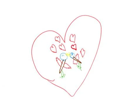 The Child's drawing Stock Illustration