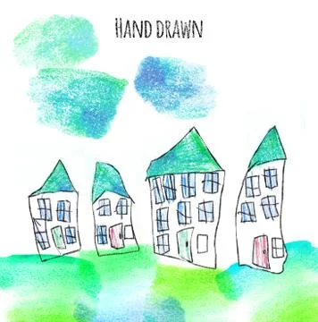 Child's drawing Stock Illustration