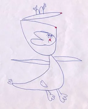 Child's drawing. Foto stock
