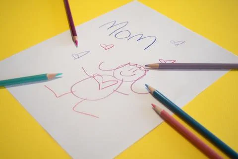 Child's drawing Stock Photos