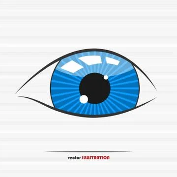 Child's eye Stock Illustration