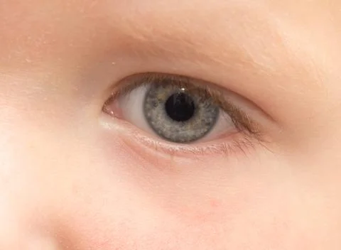 The child's eye. macro Stock Photos