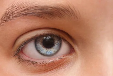 Child's eye macro Stock Photos
