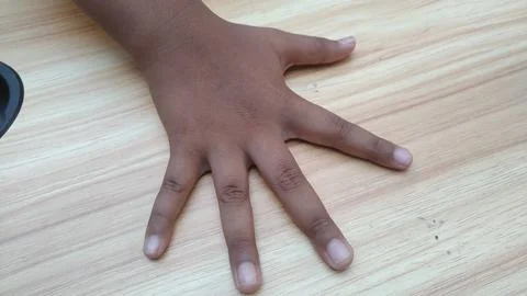 A child's finger Stock Photos