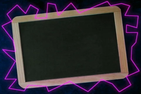 Child's Hand on a Chalkboard Stock Footage 372046