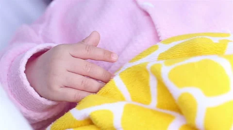 Child's hand close-up. Stock Footage 63074531