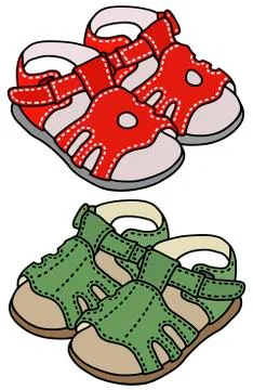 Child's sandals Stock Illustration