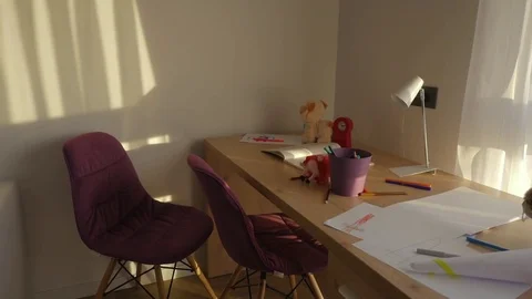 Child S Workplace A Desk In Corner Of The Room Clip 81237937 Desk In A Corner Of The Room Clip