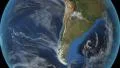 Chile. 3d earth in space - zoom in on Chile contoured 4k 4k or 4k+ Resolution