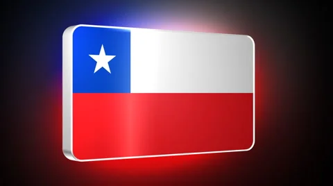 Chile 3d flag Stock Footage 5054319