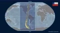 Chile - 3D tube zoom (Kavrayskiy VII projection). Bumps 4k or 4k+ Resolution