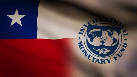 Chile and IMF waving flag Stock Footage 245349022