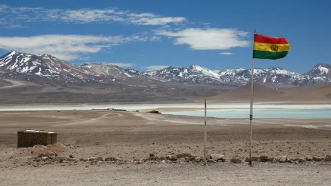 The Chile-Bolivia border Stock Footage 100800225