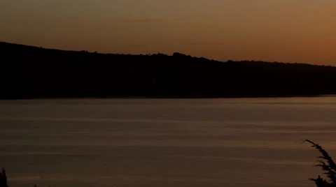Chile, Chiloe, Sunset Pan Stock Footage 22712636