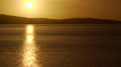 Chile, Chiloe, Sunset Water Reflection Stock Footage 22705901