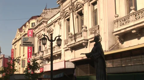 CHILE - CIRCA 2007: City view in Santiago, Chile Stock Footage 30568008