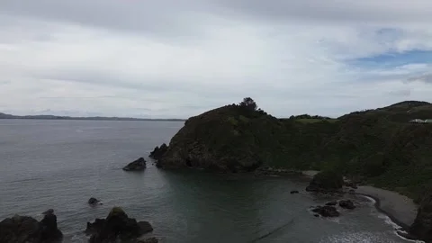 Chile Coastal Cliffs and Ocean Bay – 4k&amp;Royalty free Drone Footage Stock Footage 325720707