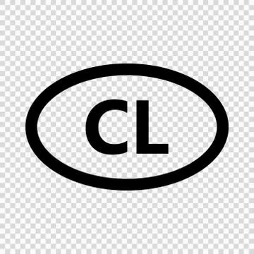 Chile code symbol. short country name. Domain name Stock-Illustration