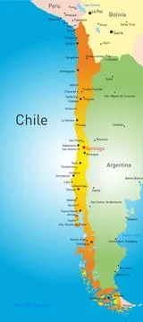 Chile country vector map of Chile country Copyright: xZoonar.com/RuslanxOl... Stock Photos