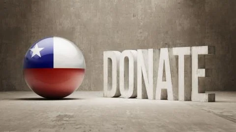 Chile. Donate  Concept Stock Illustration