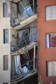 Chile Earthquake Damage Stock Photos