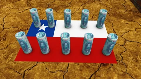 Chile Flag - 50 Currency Concept - 2 Video stock 270234616