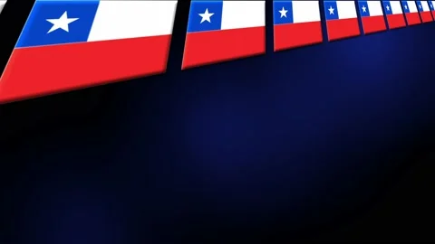 Chile Flag Animated Background 3d Animation Stock Footage 229119802