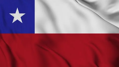 Chile flag animation for background in 4k. Stock Footage 250368021